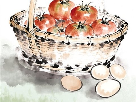 旧竹篮里的时光