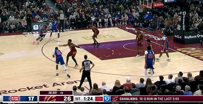 攻防压制！骑士4分钟连投带罚打出10-0攻击波 占据场上主动