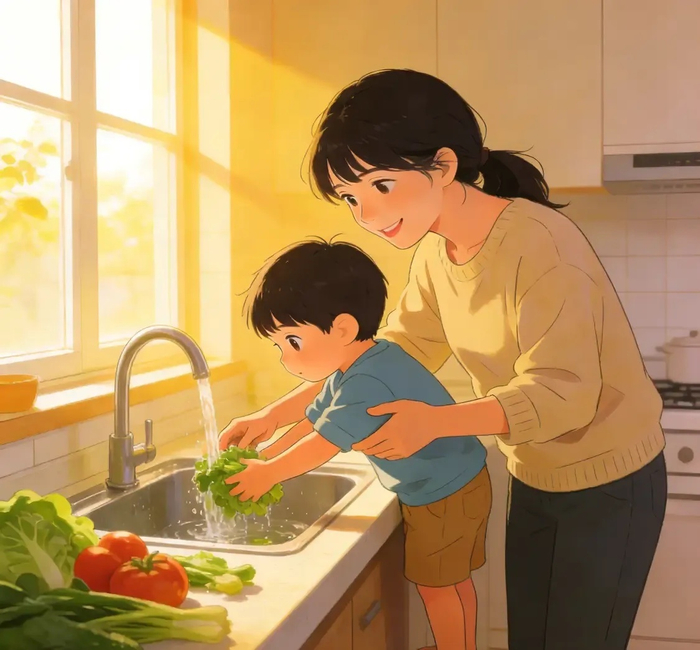 过度满足孩子实则是害，爱是教会他自己撑伞